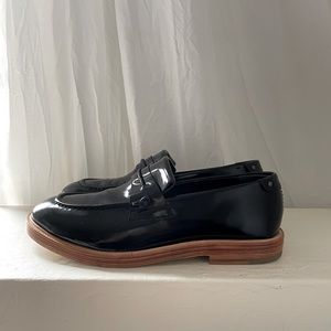 Hudson London patent leather loafers